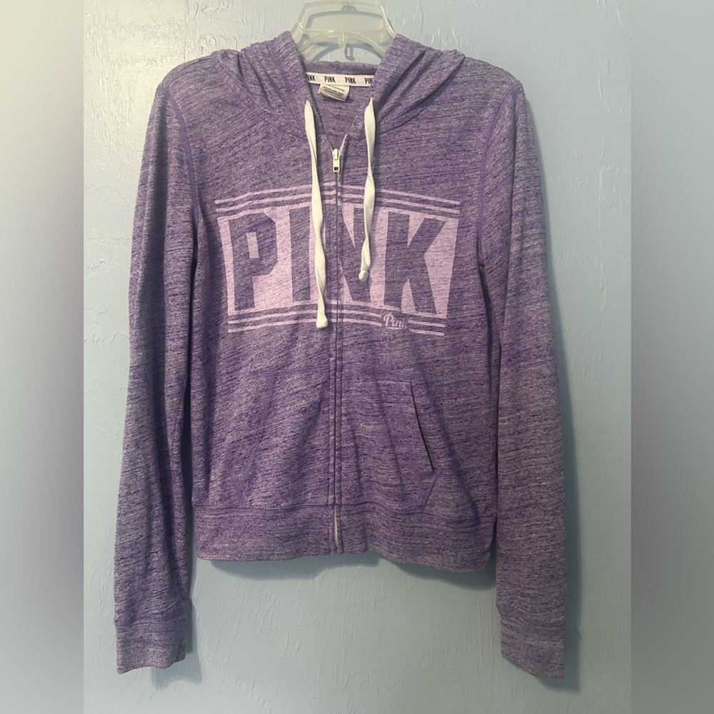 Pink Victoria’s Secret Purple Full Zip Hoodie